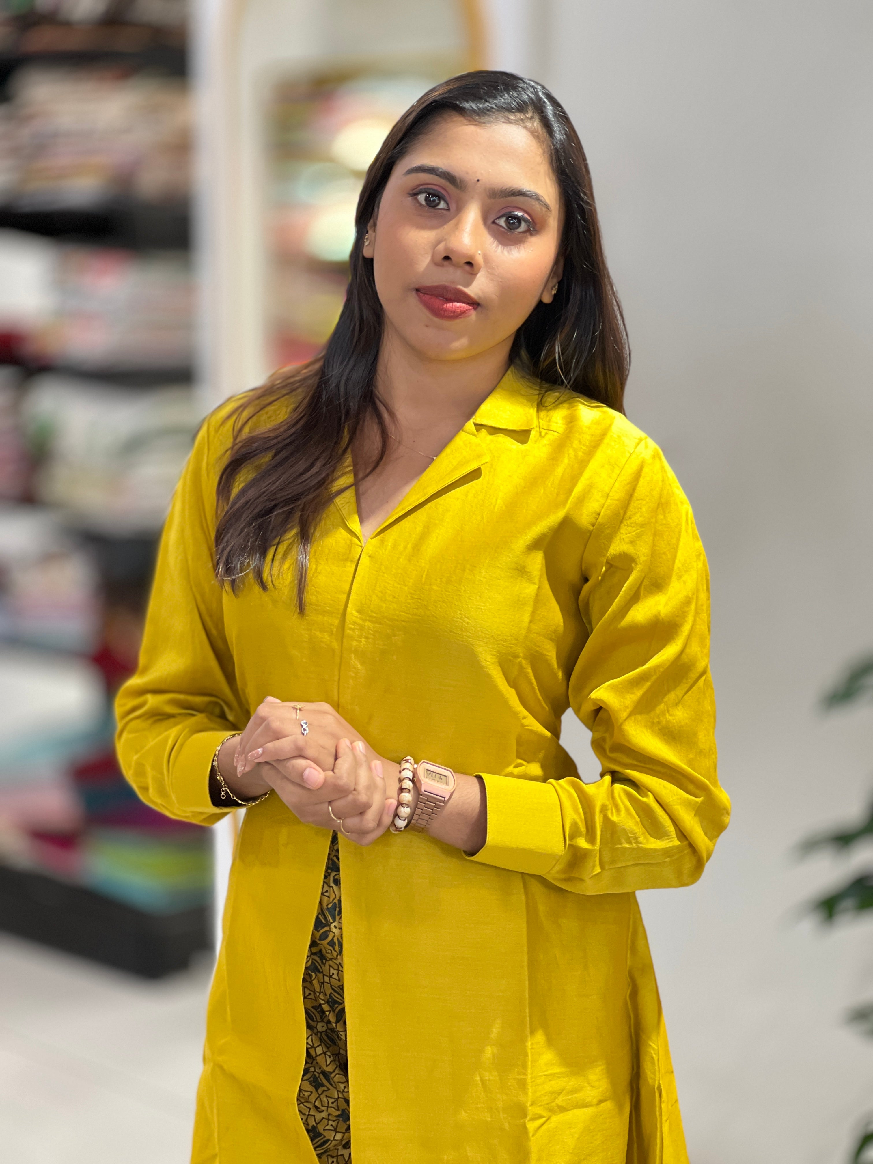 A-Line Chanderi Kurta Set | DNT1011