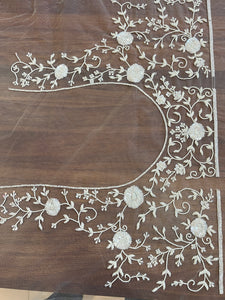 Beads Work Embroidery Net Saree | ISP103