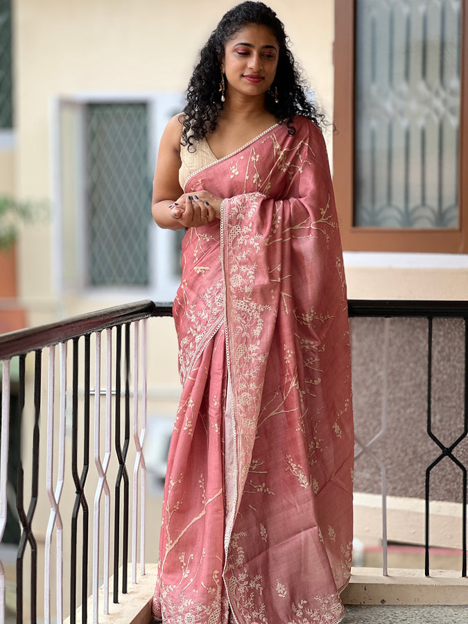 Printed Semi Silk Saree | DVS125