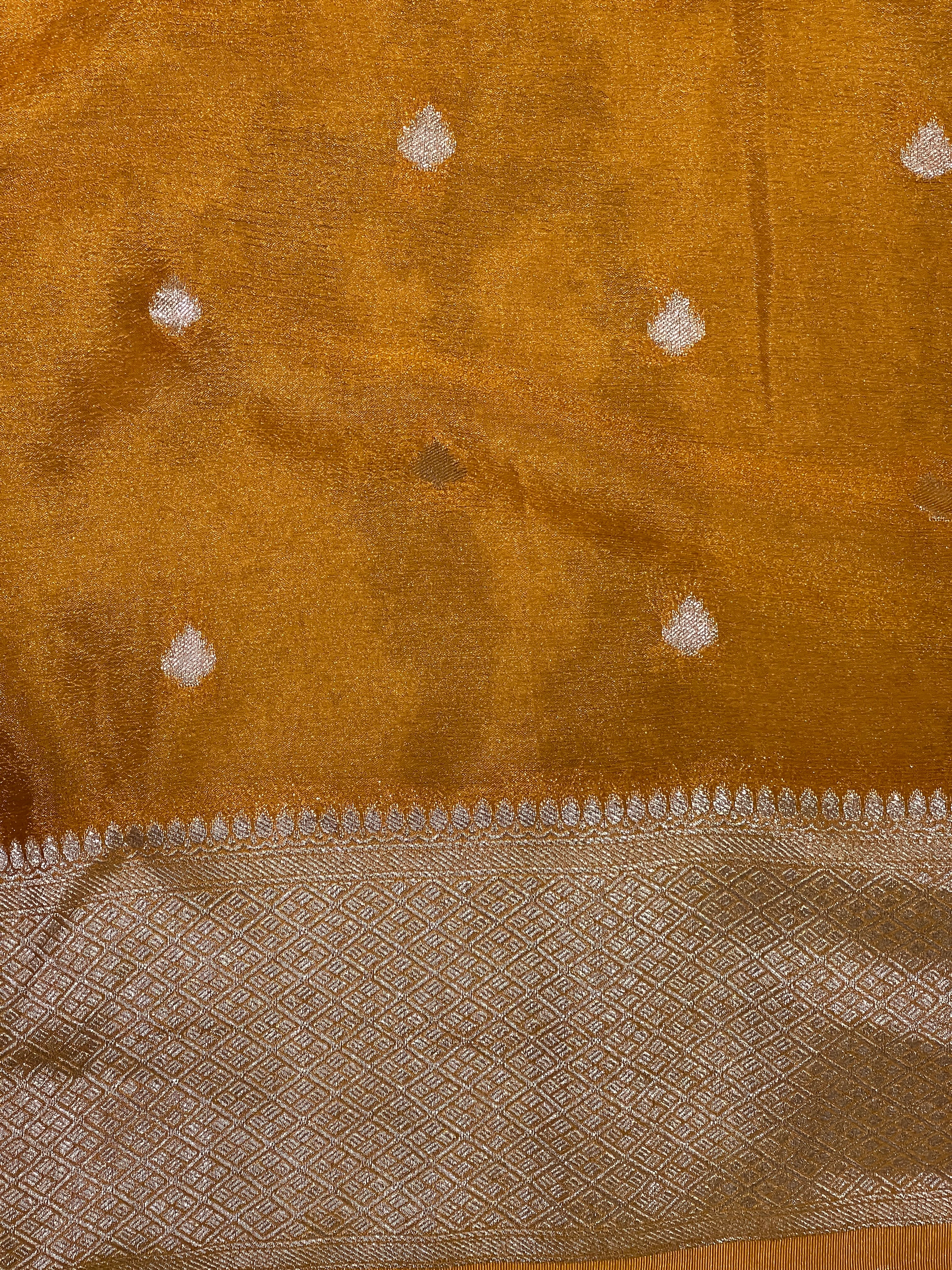 Traditional Meenakari Buta Georgette Banarasi Saree | YNG1283