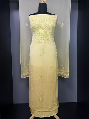 Shaded With Chikankari Embroidered Georgette Salwar Set | GMA101