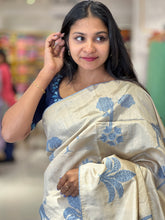 Applique Work Detailed Semi Silk Saree | BLD625