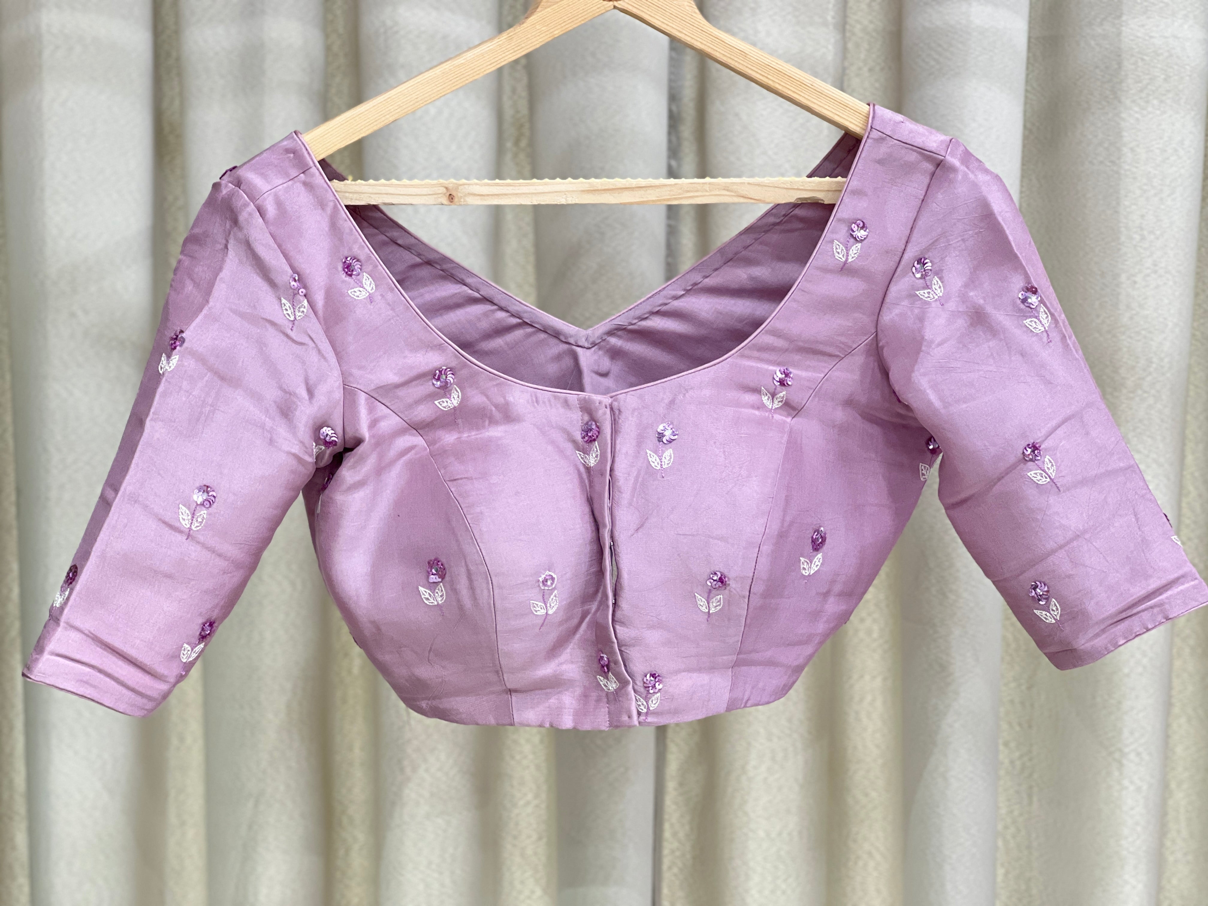 Machine Embroidery With Sequins Detailed Georgette Saree | DNT1014