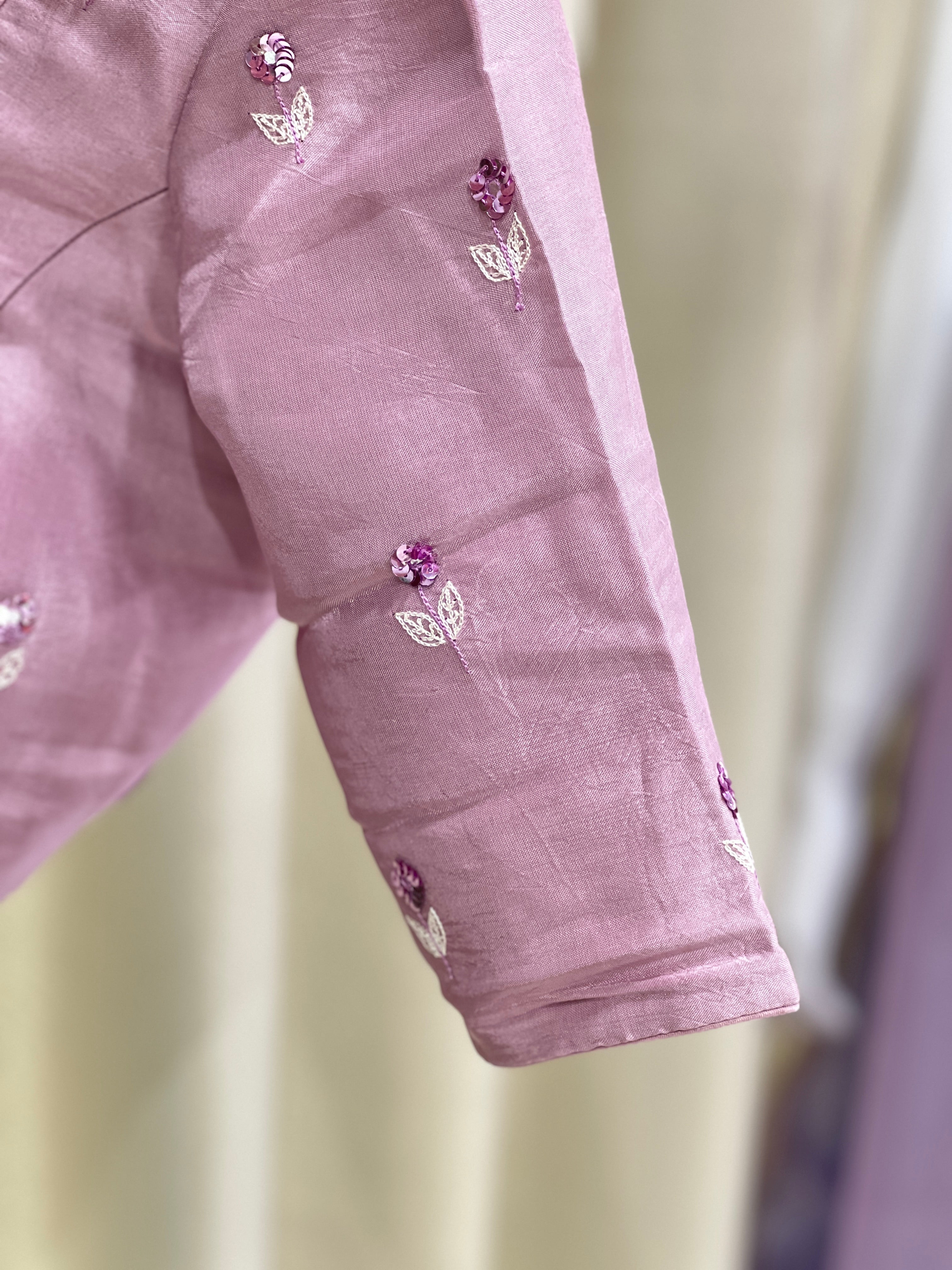 Machine Embroidery With Sequins Detailed Georgette Saree | DNT1014