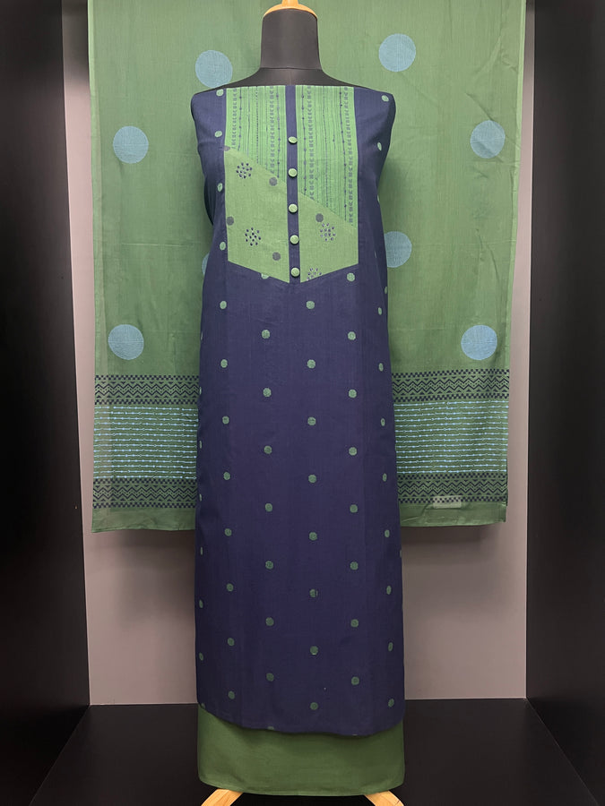 Thread Embroidery Detailed Cotton Salwar Set | DE141