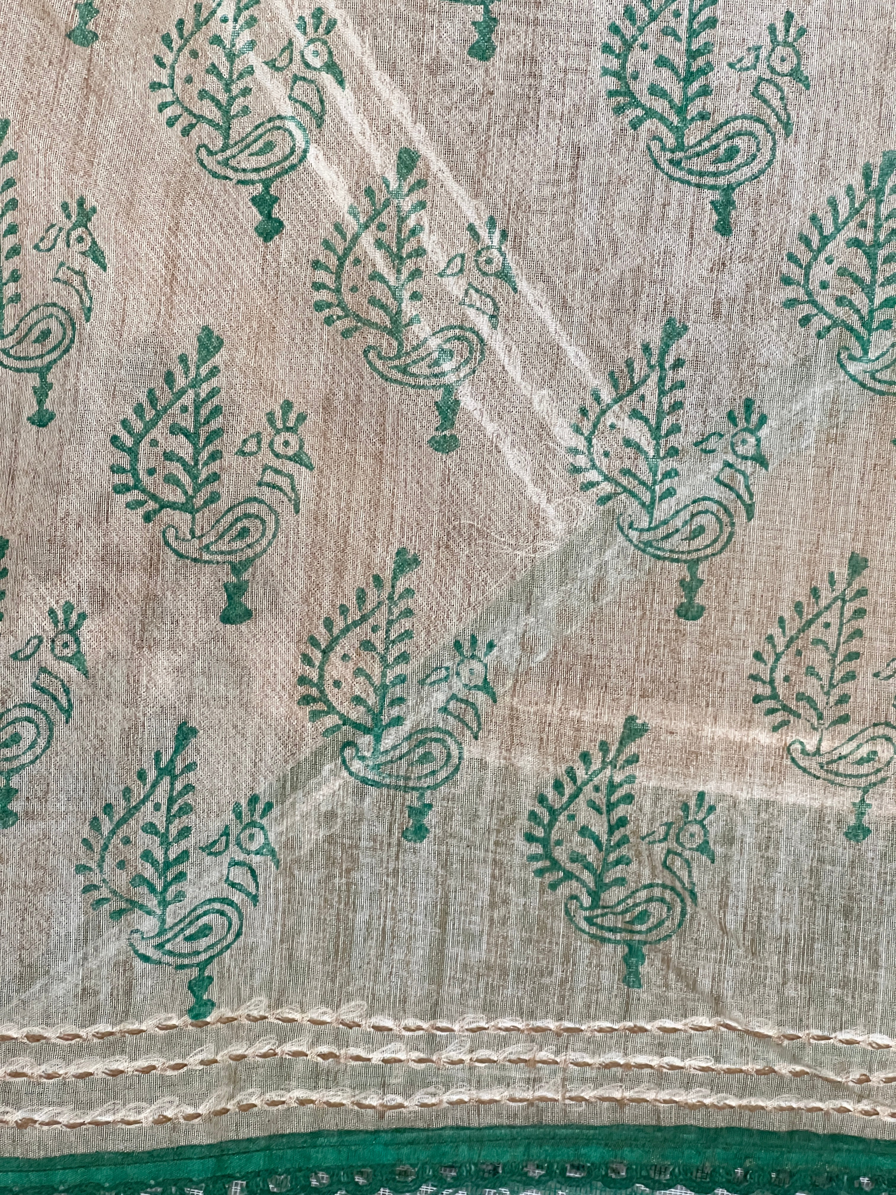 Geometric Pattern Super Net Kota Saree | YNG1333