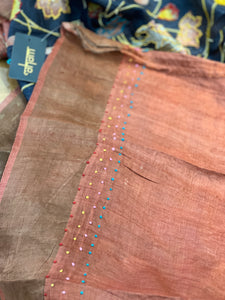 Pichwai Inspired Printed Desi Tussar Saree | NLM125