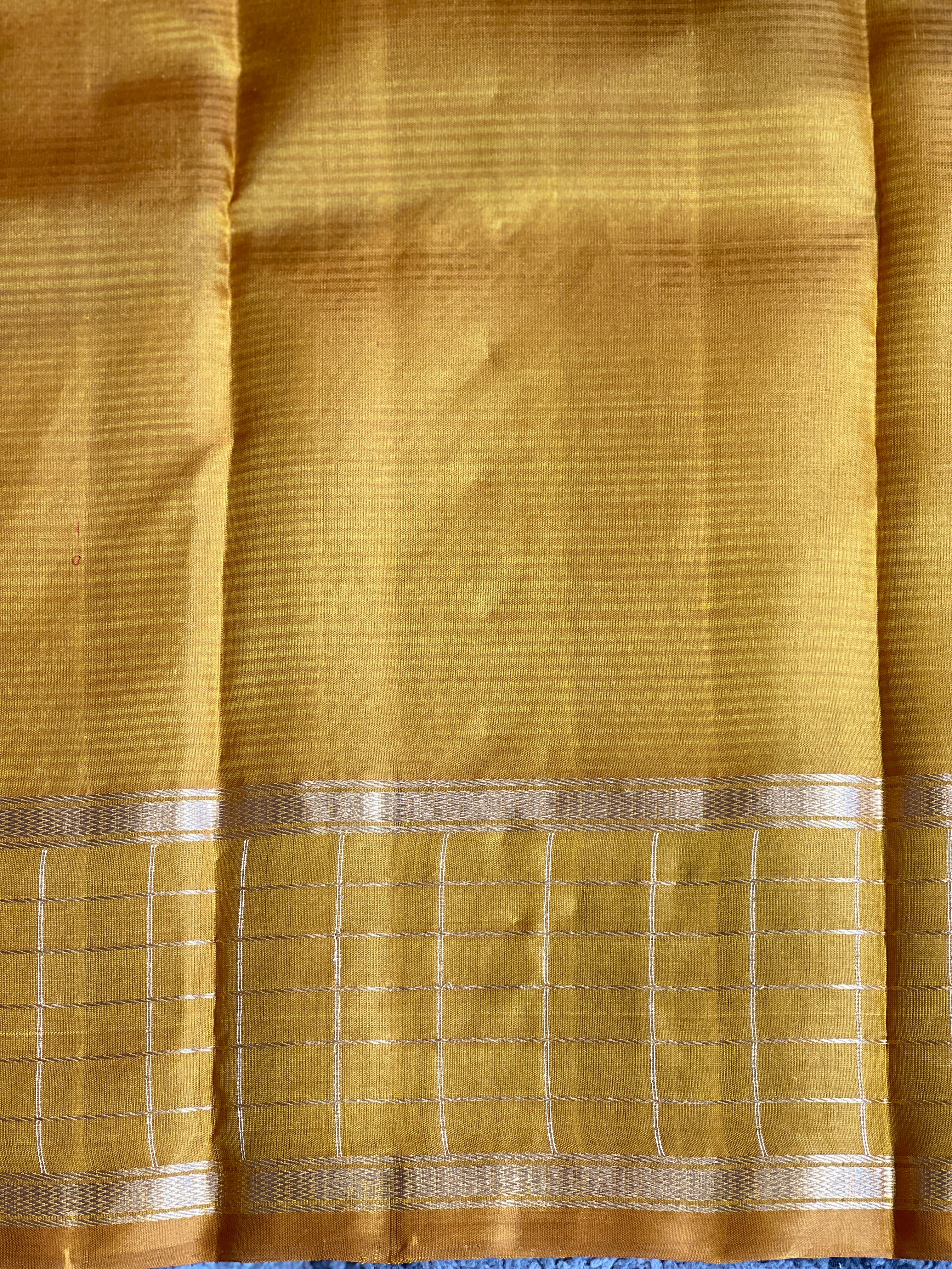 Drop Weaved Kattam Pattern Handloom Kanchipuram Saree | SMT138