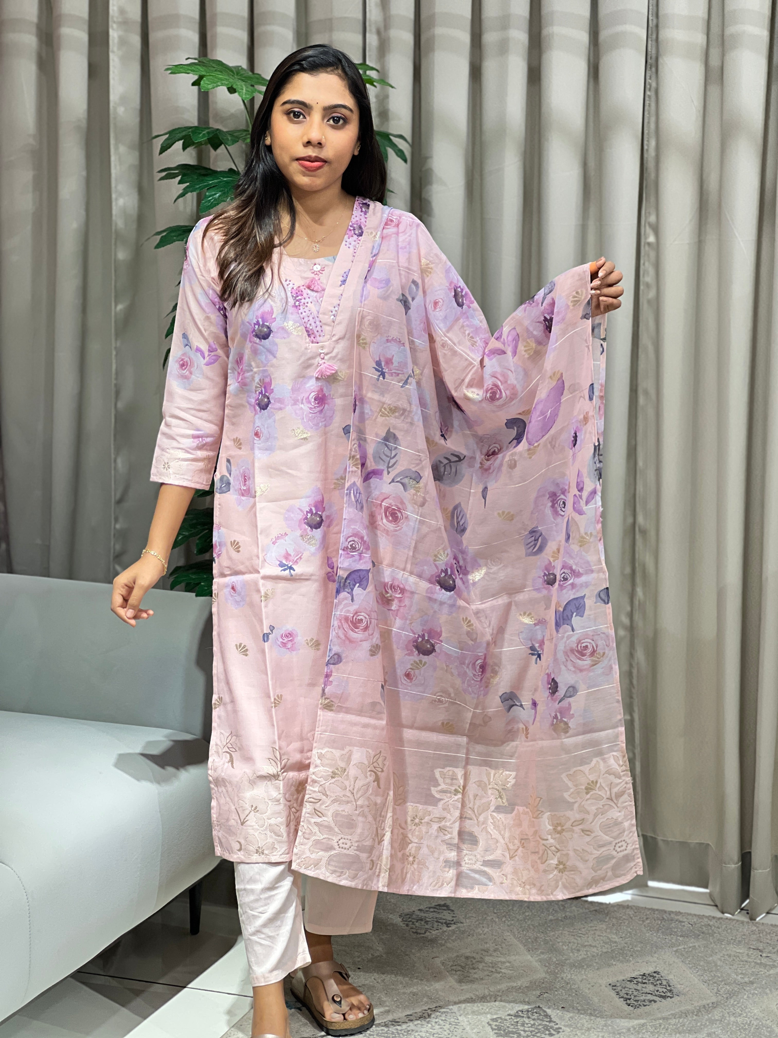 Floral Digital Printed Kurta Set | PGI320
