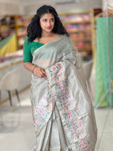 Floral Embroidered Tissue Saree | SBS1015