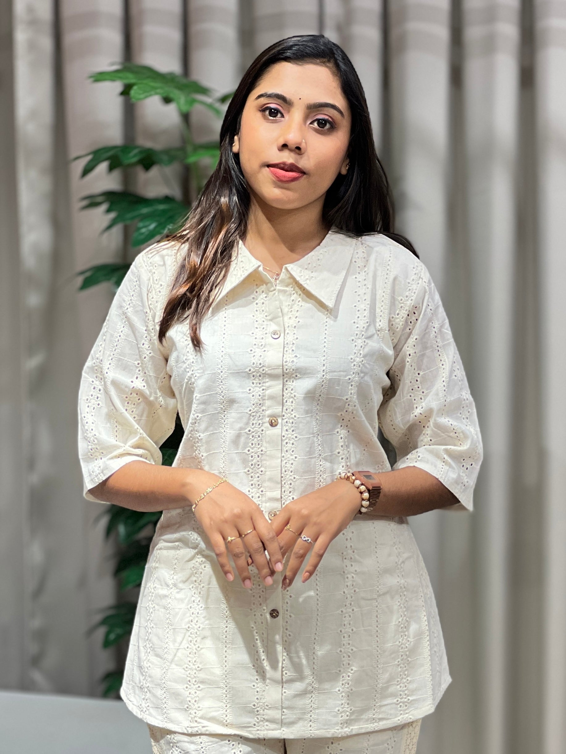Hakoba Patterned Cotton Kurta | RMLA280