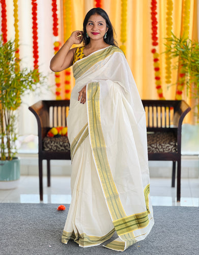 Kerala Cotton Saree  | KL361