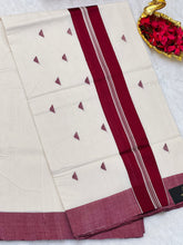 Kara Weaving Patterned Kerala Cotton Saree | KL380