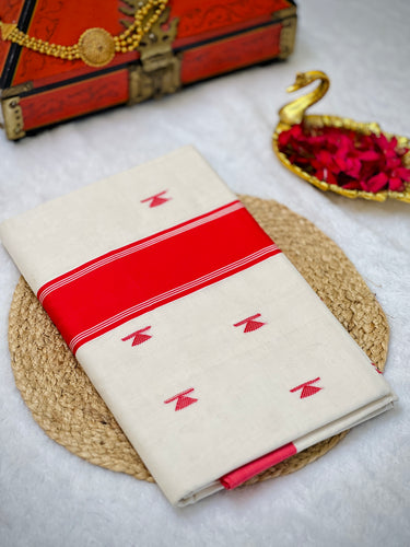 Kara Border Detailed Kerala Cotton Saree | KL379