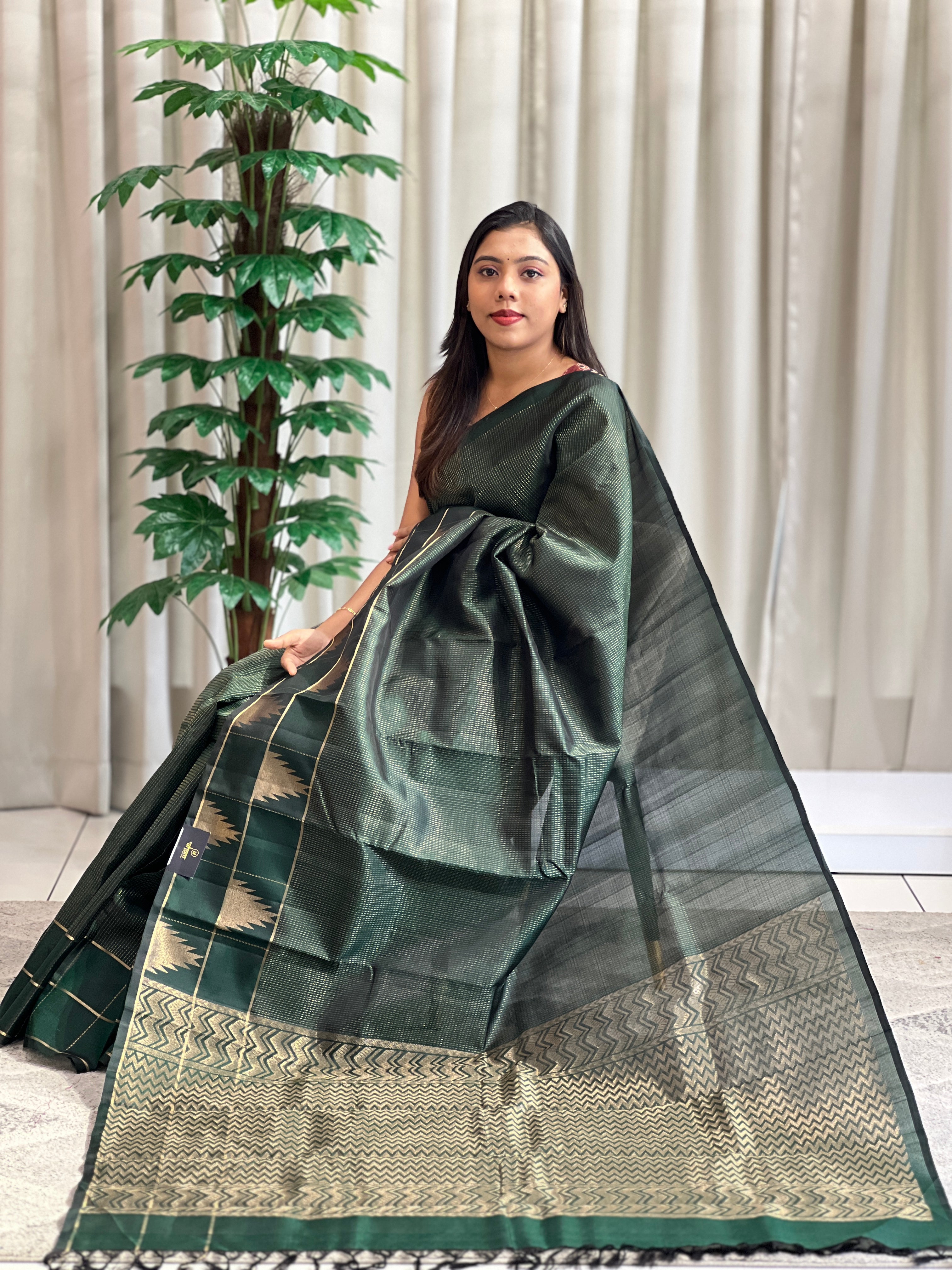 Kattam Pattern Soft Silk Saree | SMT106