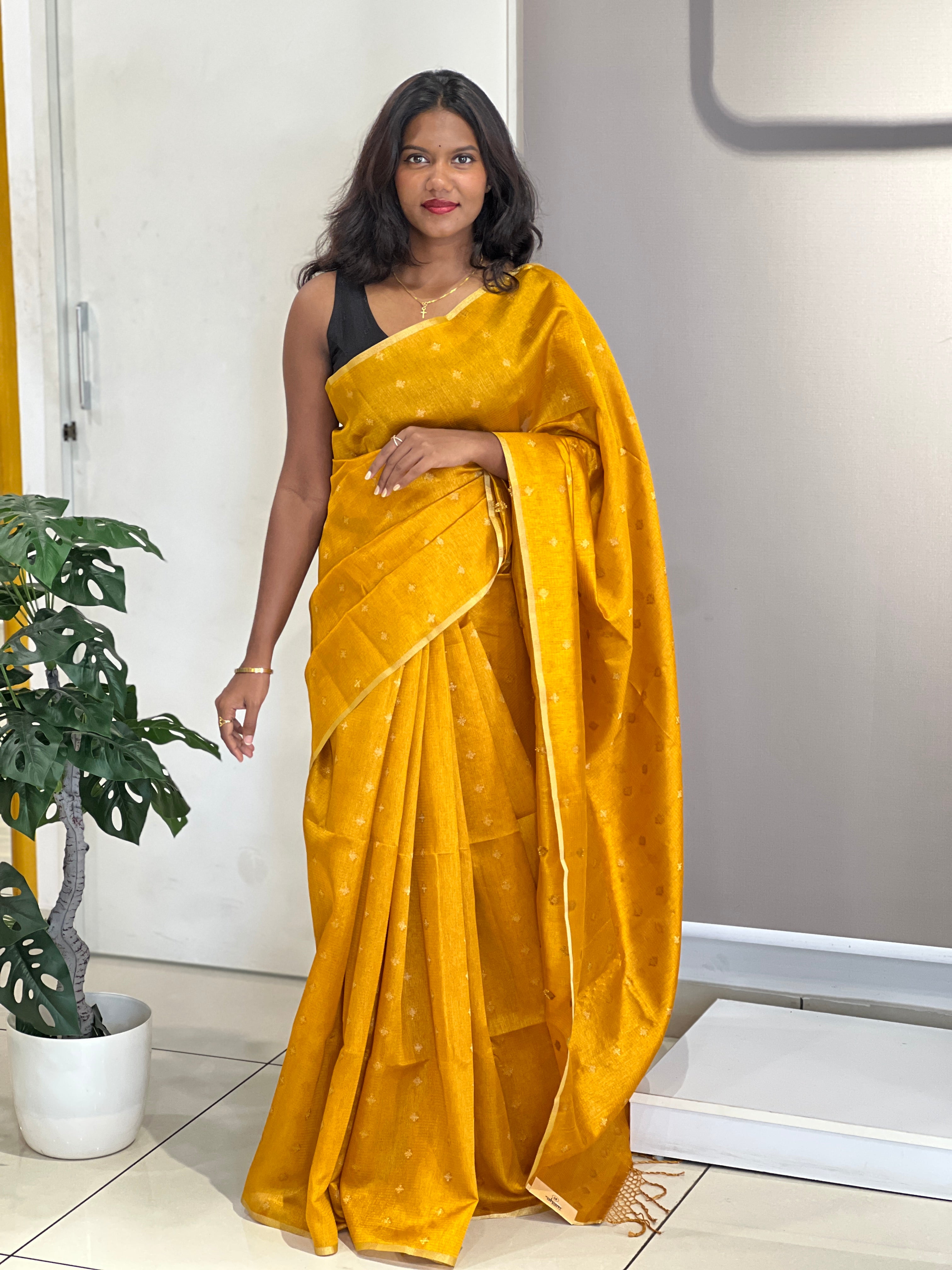 Kota Weaved Poly Cotton Saree | RSF122