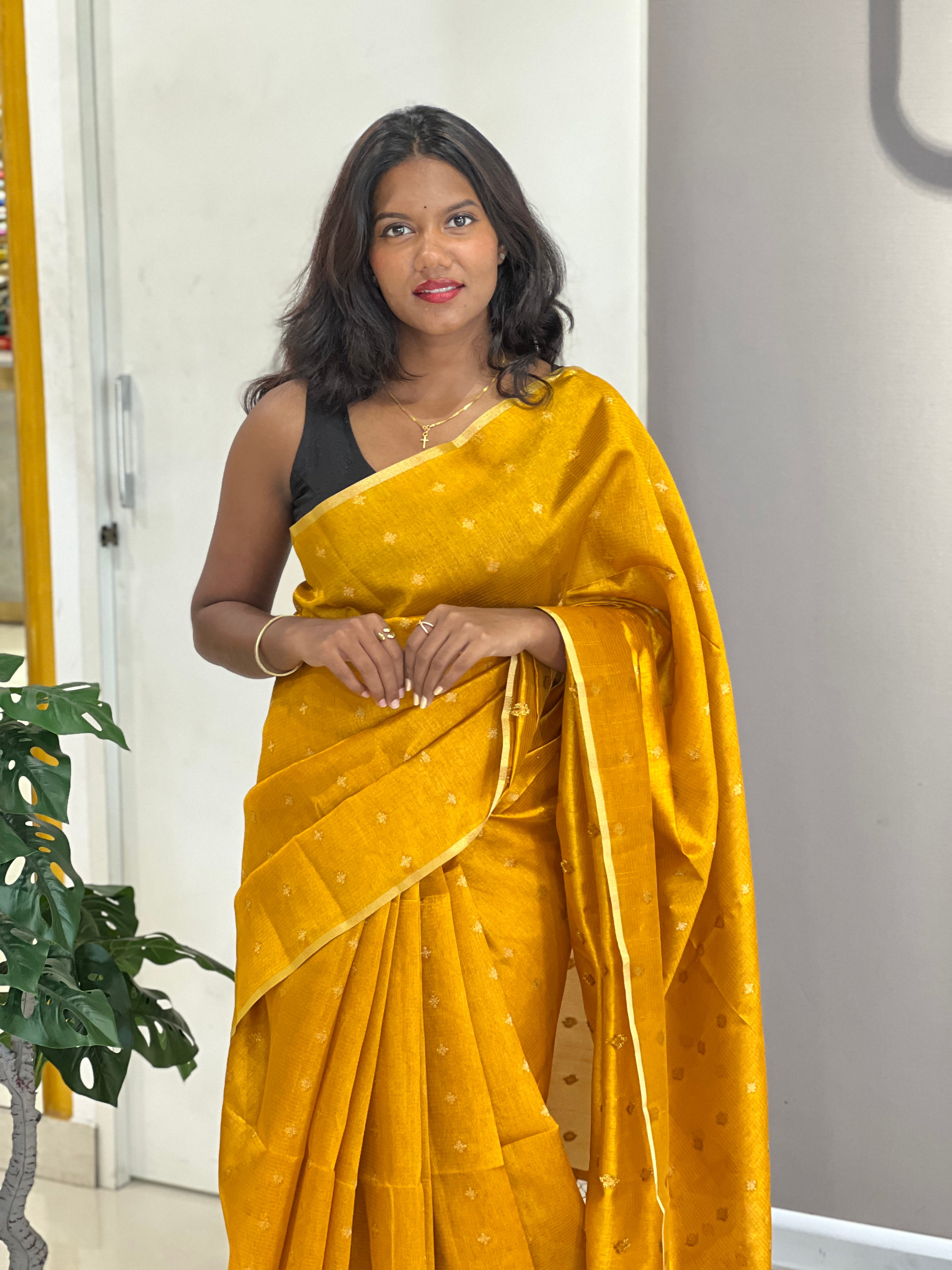 Kota Weaved Poly Cotton Saree | RSF122