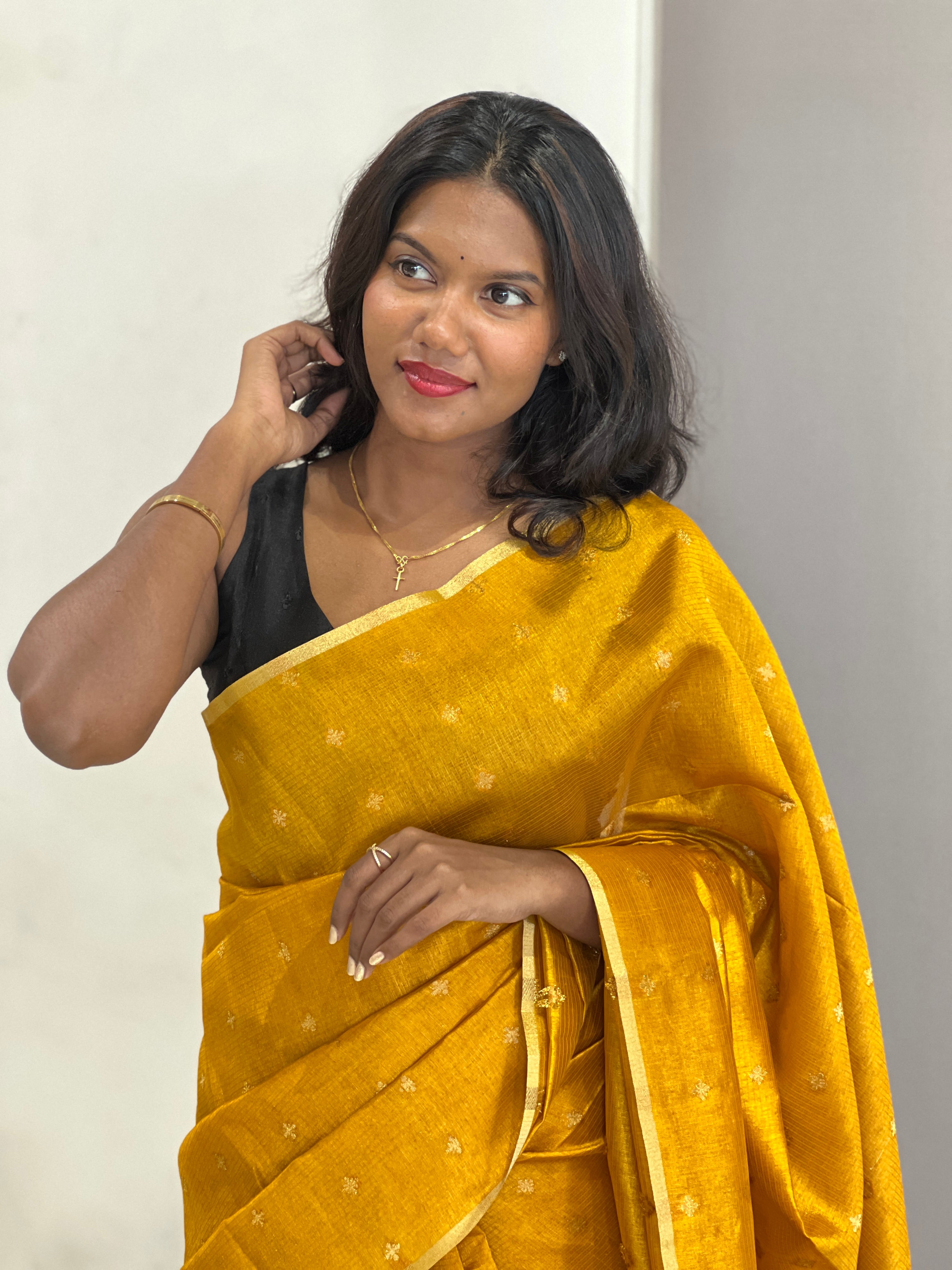 Kota Weaved Poly Cotton Saree | RSF122