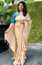 Kesiya Weaving Pattern Bhagalpuri Linen Saree |  SK267