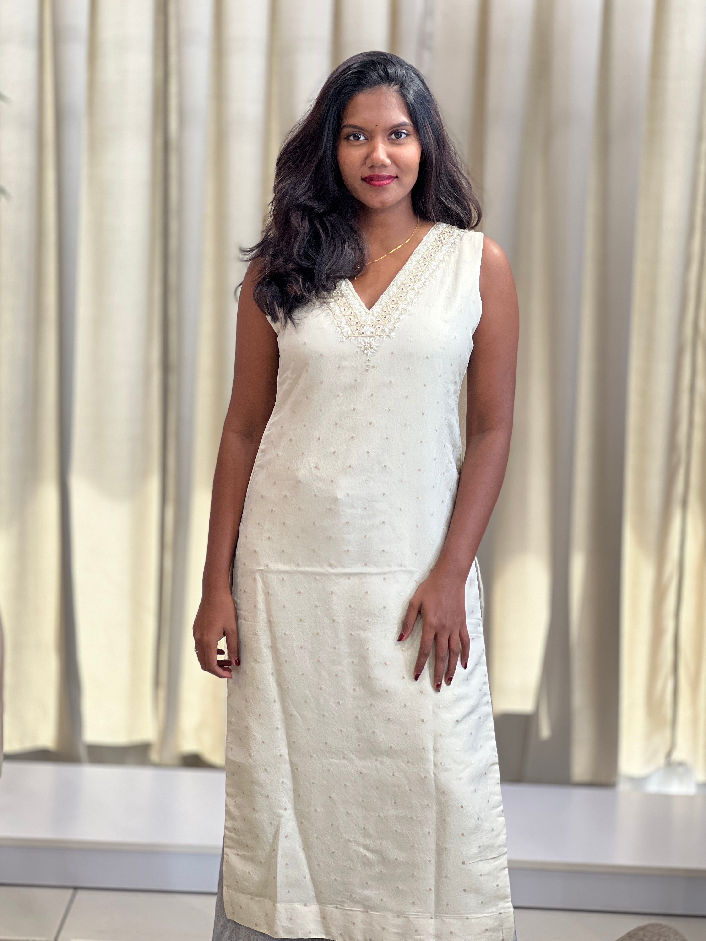 Banarasi Buta Pattern Chanderi Kurta | NAI101