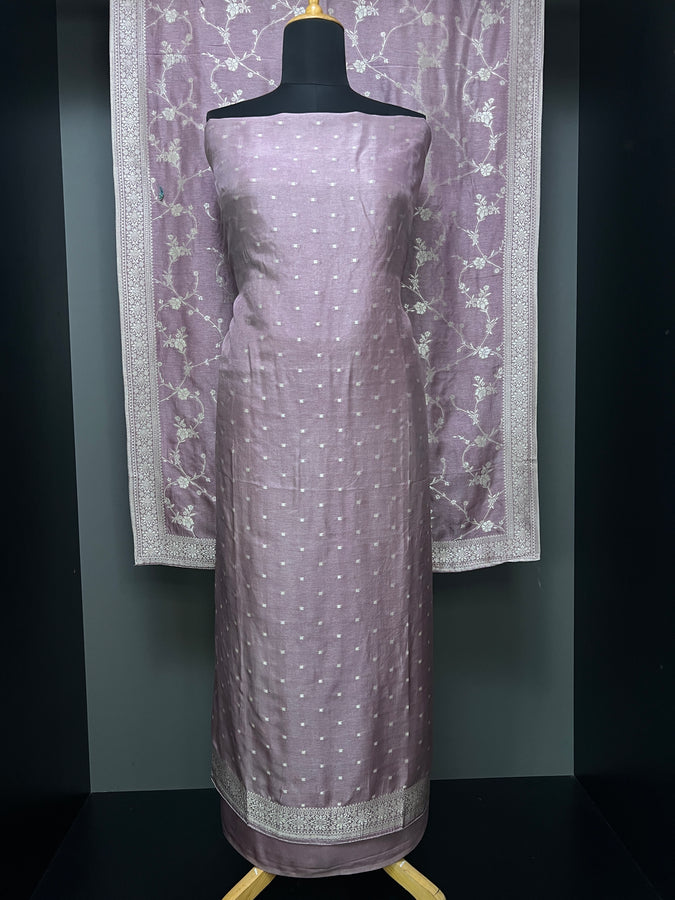 Traditional Buta Detailed Banarasi Silk Salwar Set | MS785