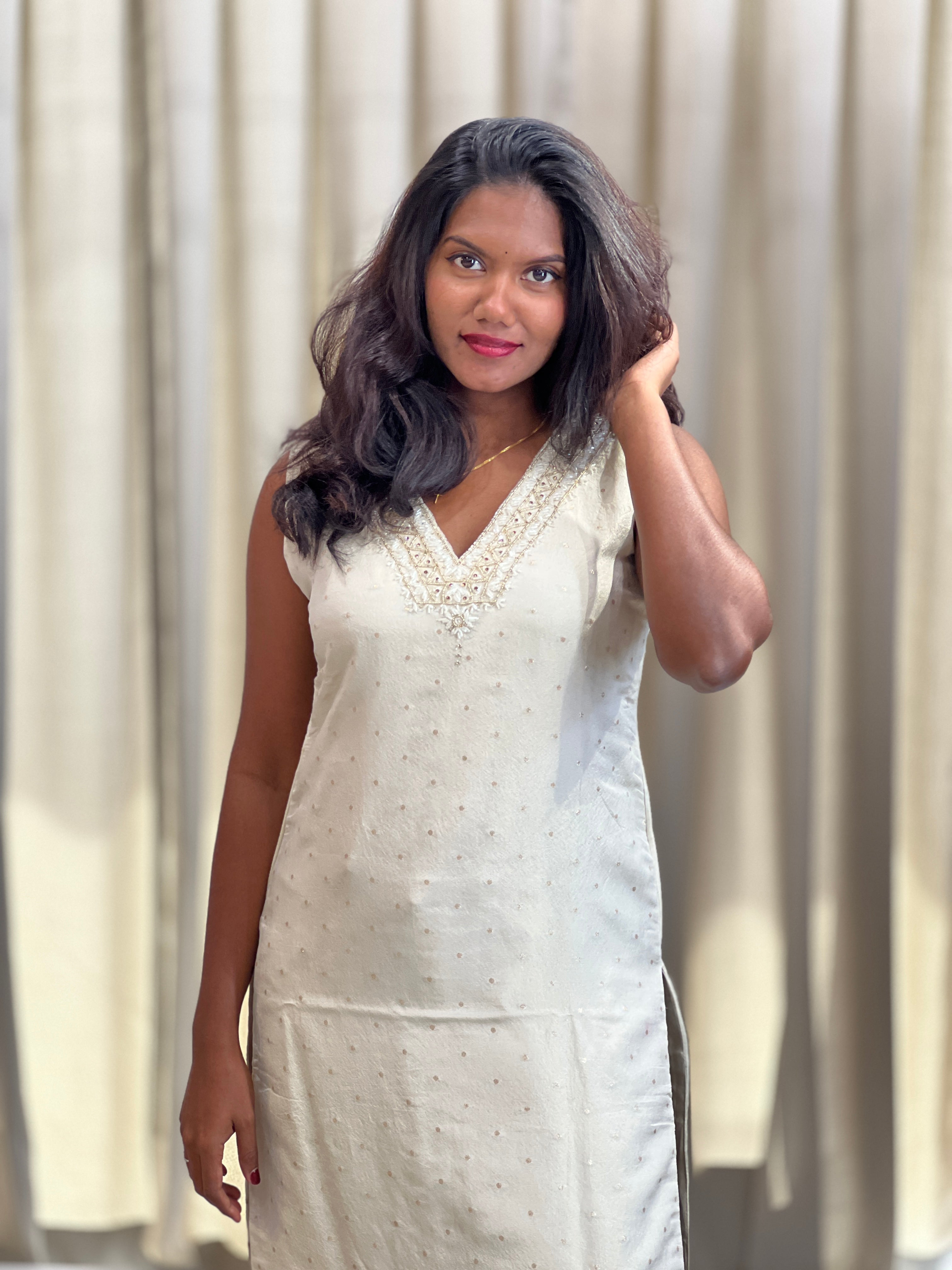 Banarasi Buta Pattern Chanderi Kurta | NAI101