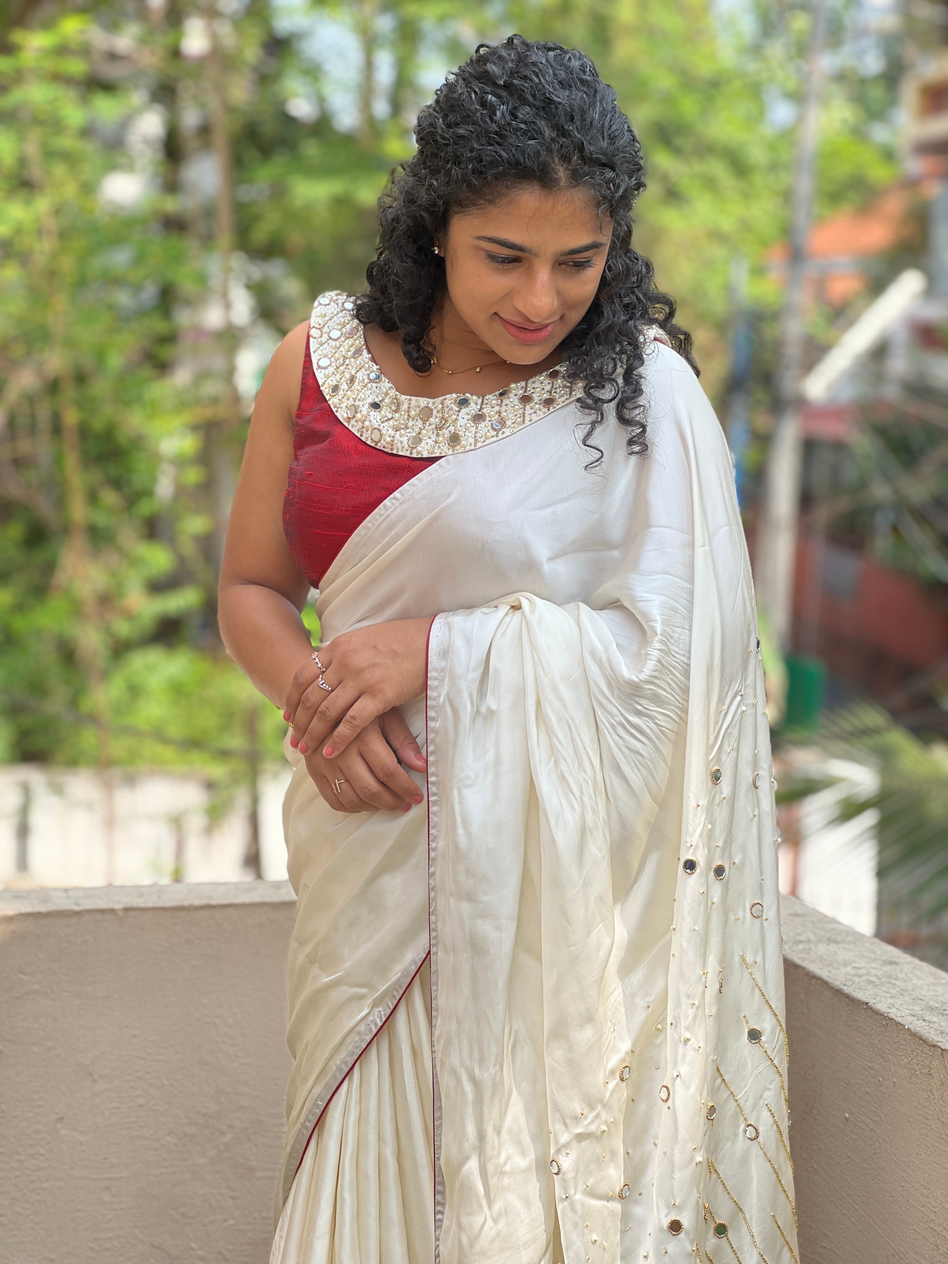 Heavy Pallu Detailing in Pure Modal Saree | VFC425