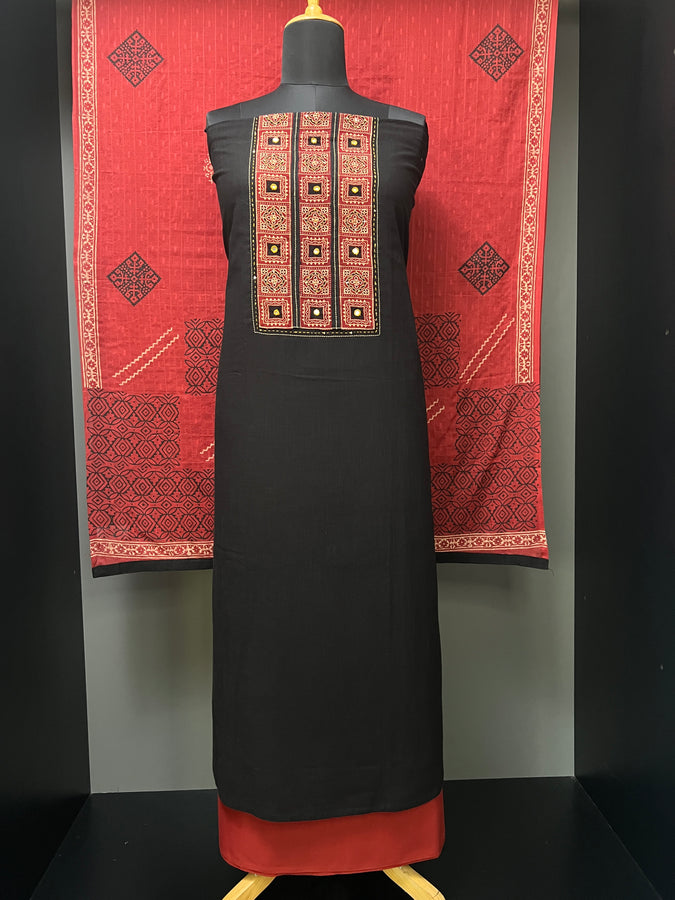 Ajrakh Print Pattern Cotton Salwar Set | DE103