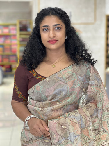 Floral Patterned Supernet Kota Saree | SBS1041