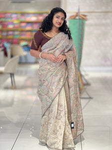 Floral Patterned Supernet Kota Saree | SBS1041