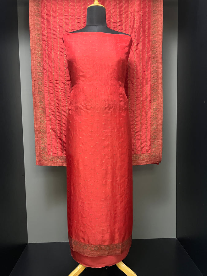 Zari Butta WEaved Banarasi Silk Salwar Set | MS792