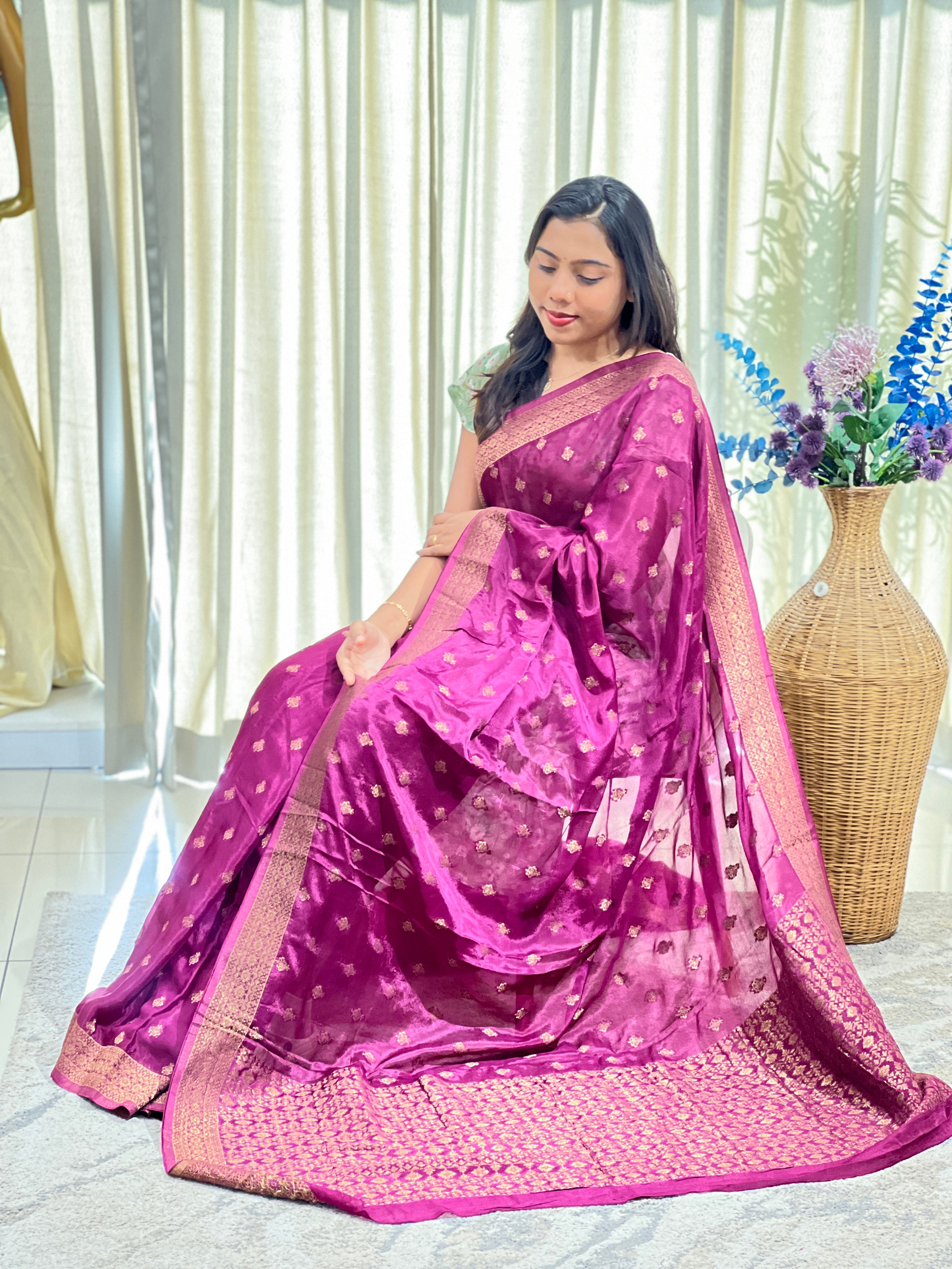 Banarasi Woven Georgette Saree  | YNG1744