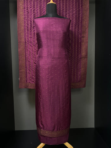 Zari Butta Weaved Banarasi Silk Salwar Set  | MS793