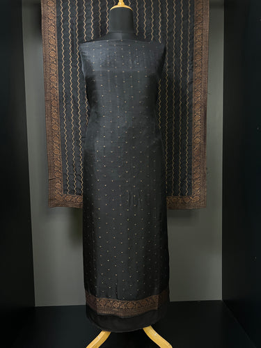 Zari Butta Weaved Banarasi Silk Salwar Set  | MS789