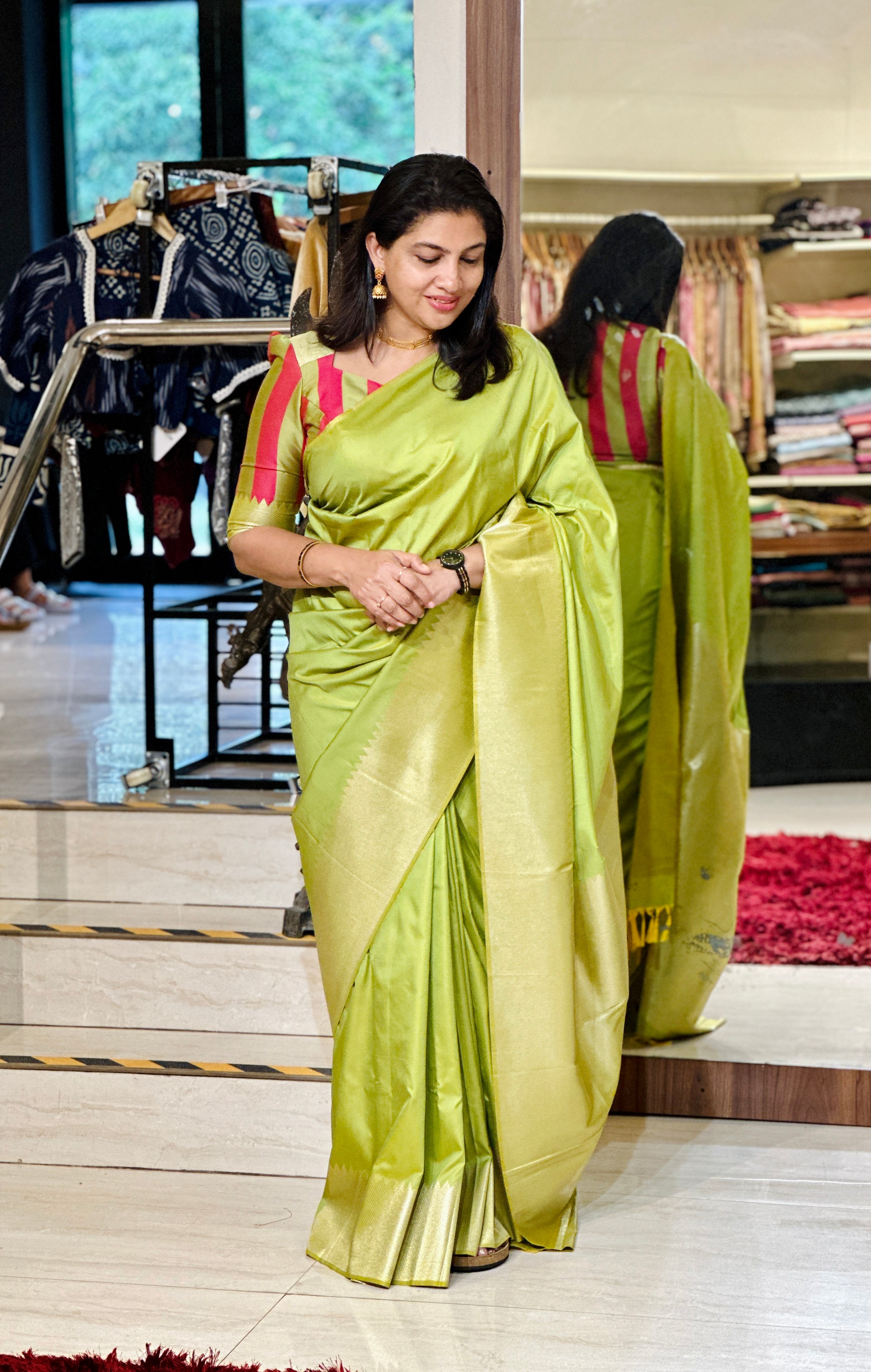 Zari Woven semi Silk Saree | KF174