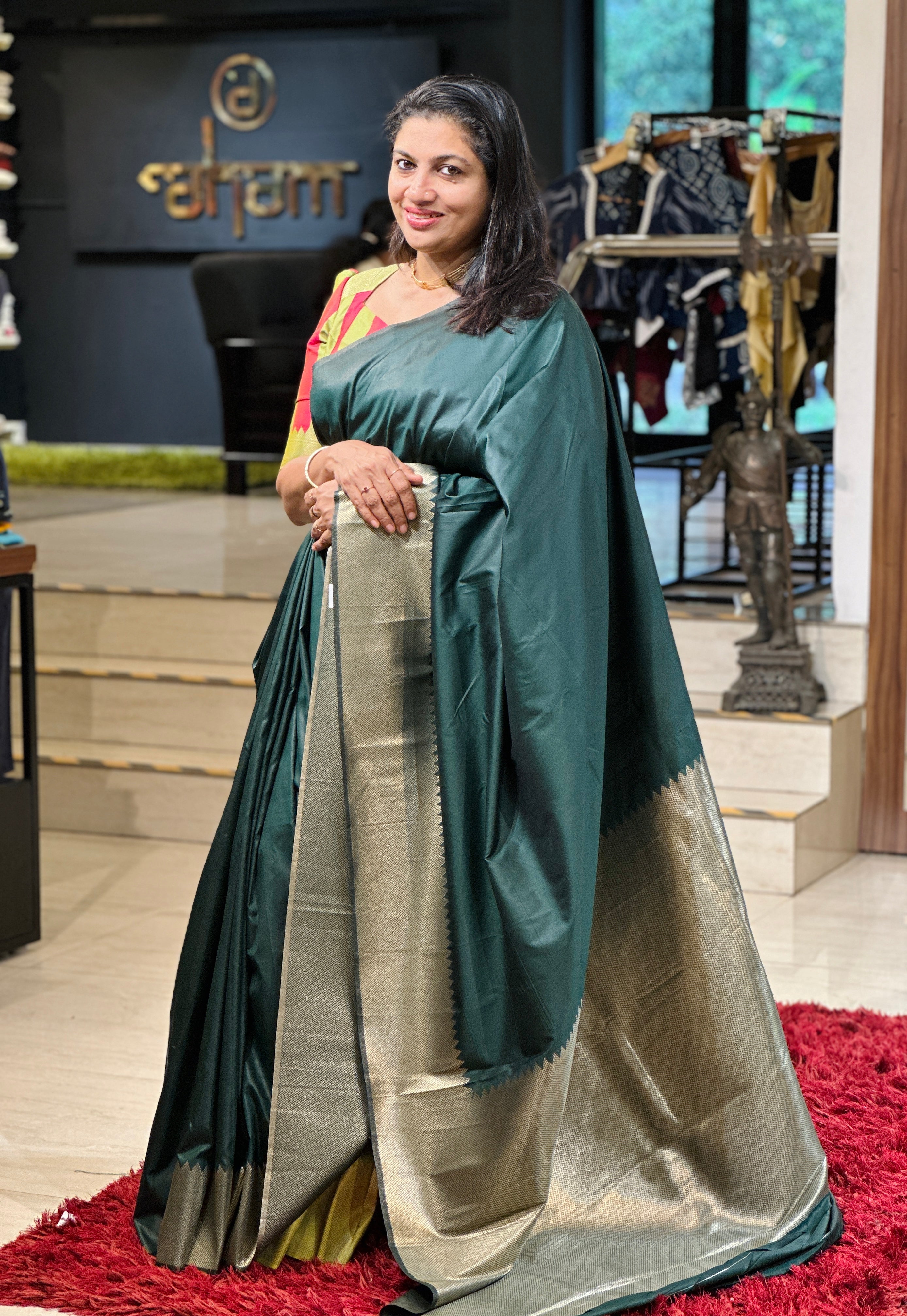 Zari Woven semi Silk Saree | KF174