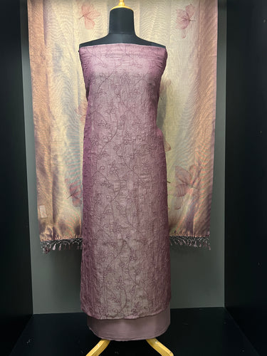 Point Embroidery Crushed Shimmer Organza Salwar Set |  MS834