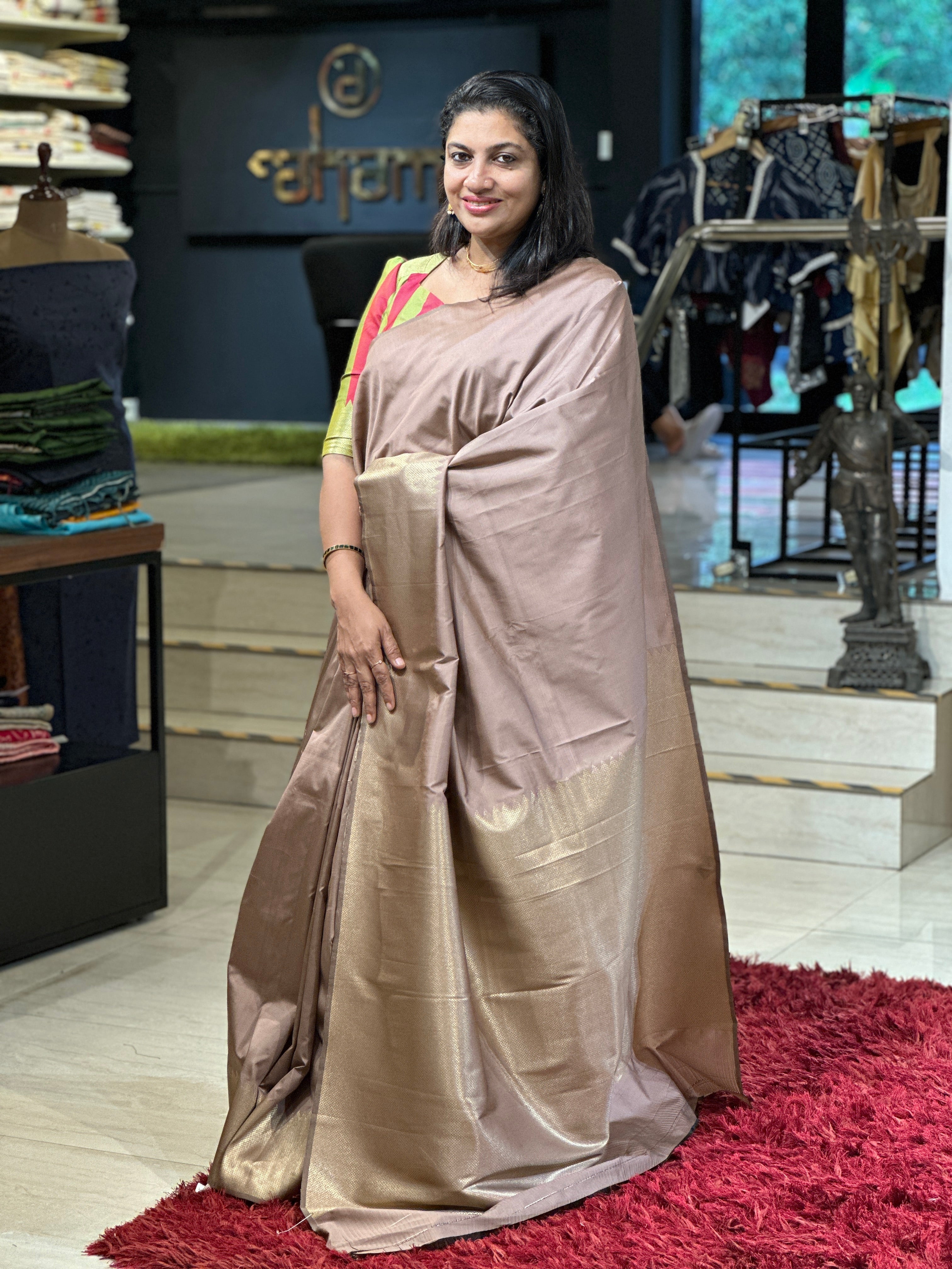 Zari Woven semi Silk Saree | KF174