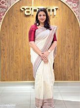 Beige Color Cotton Blended Saree | JDS109