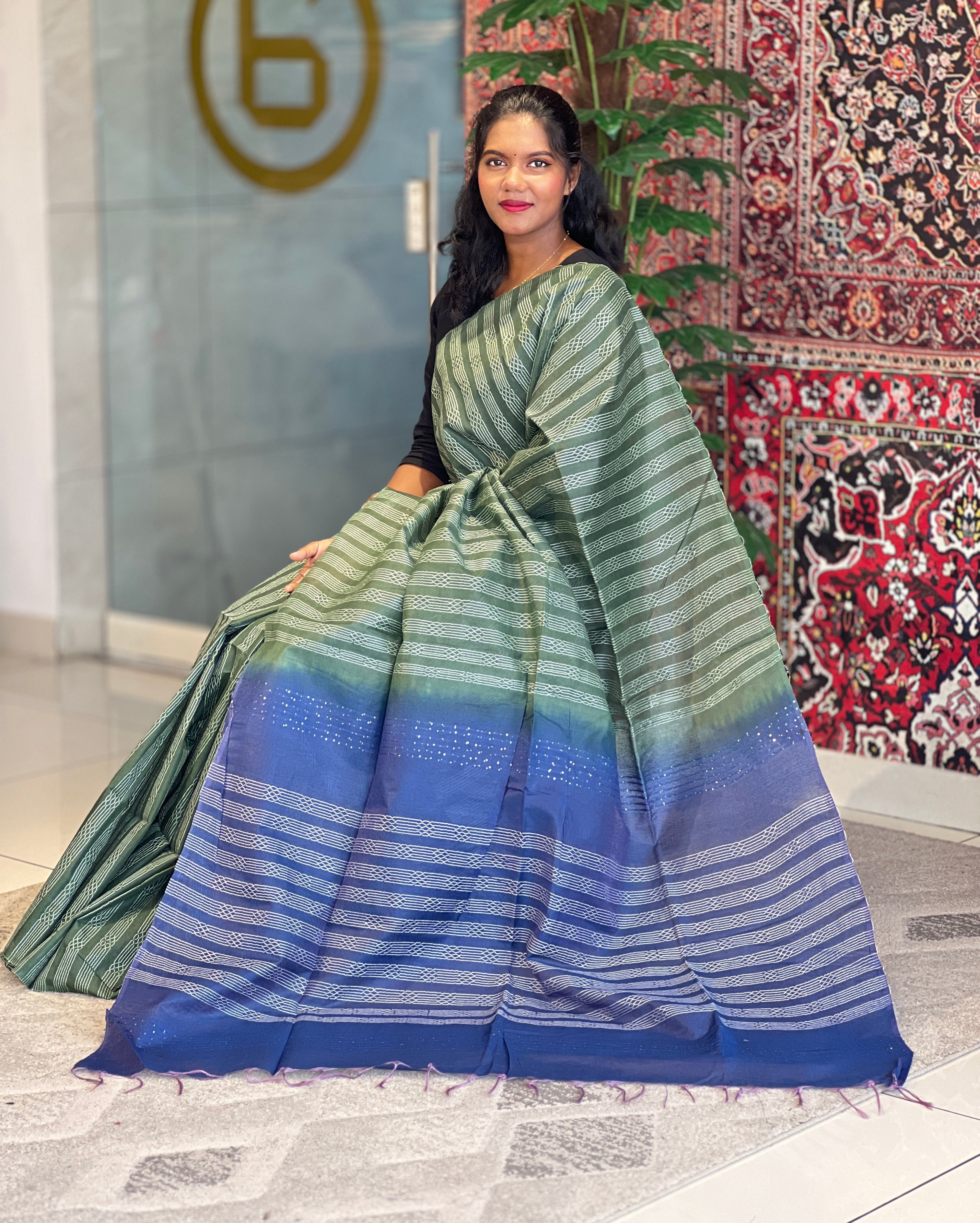 Kesiya Weaving Tussar Finish Saree | DLS273