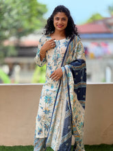 Floral Printed Cotton Blended Kurta Set | FW136