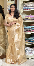 Line Weaved Viscose Tissue Organza Saree | NN118