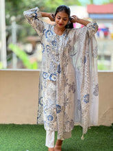 Floral Printed Cotton Blended Kurta Set | FW133