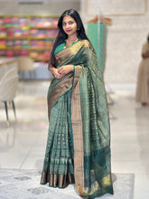 Print With Banarasi Border Detailed Chanderi Saree | RGD516