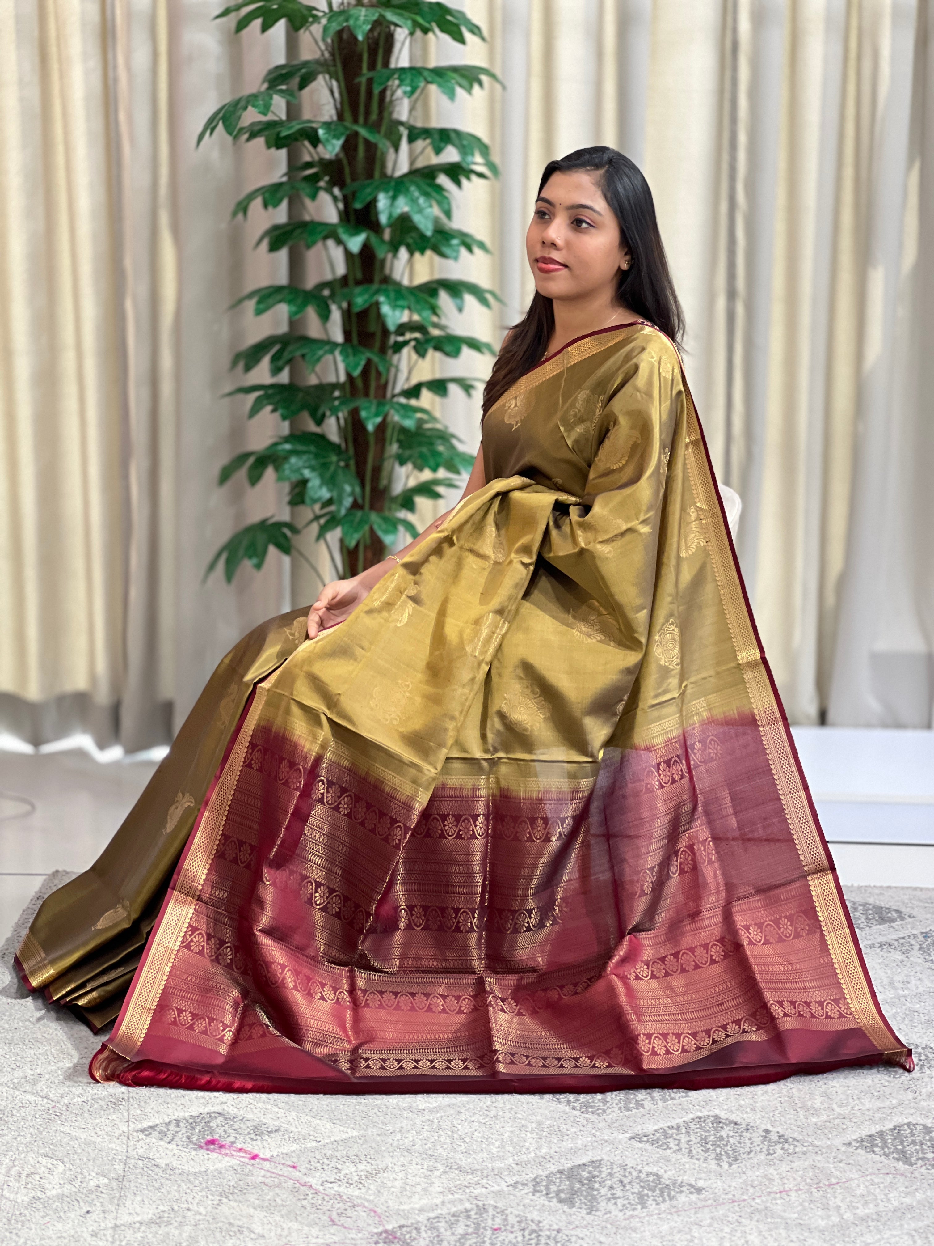 Traditional Annapakshi Handloom Soft Silk Saree | TT306
