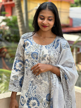 Floral Printed Cotton Blended Kurta Set | FW133