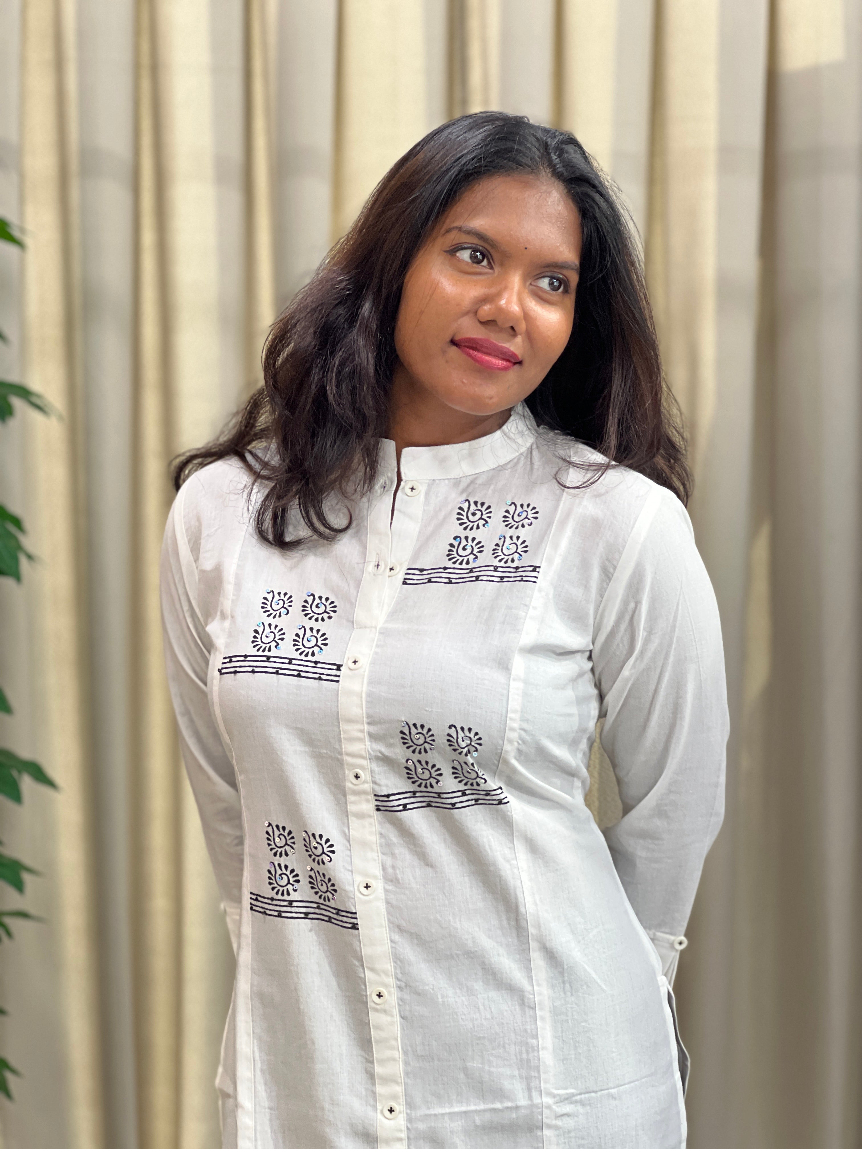 Printed Pattern Cotton Kurta | PGI164