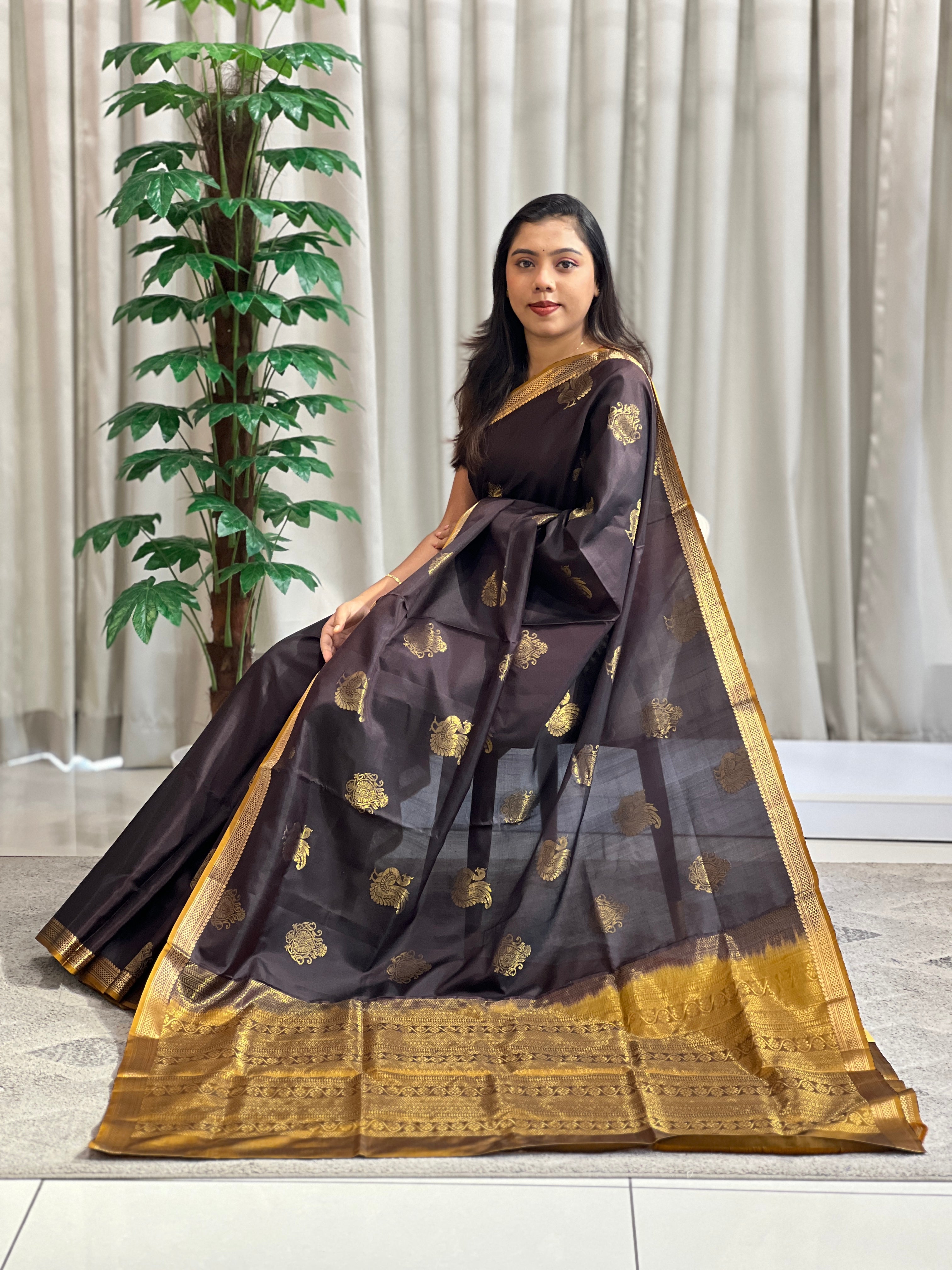 Traditional Annapakshi Handloom Soft Silk Saree | TT305