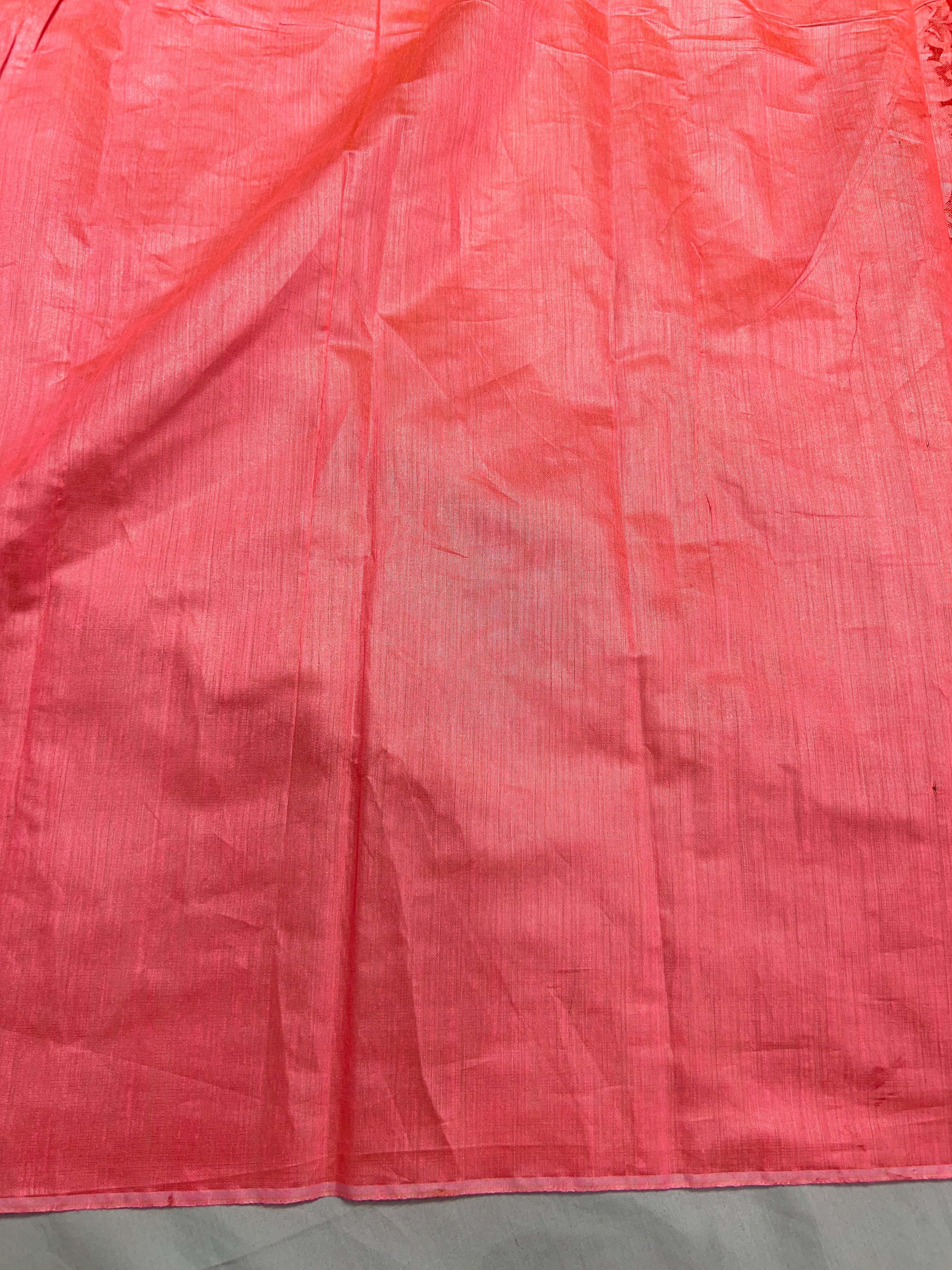 Floral Printed Cotton Saree | VDA229