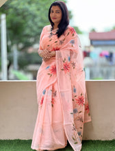 Floral Painted Supernet Kota Saree | BLD304